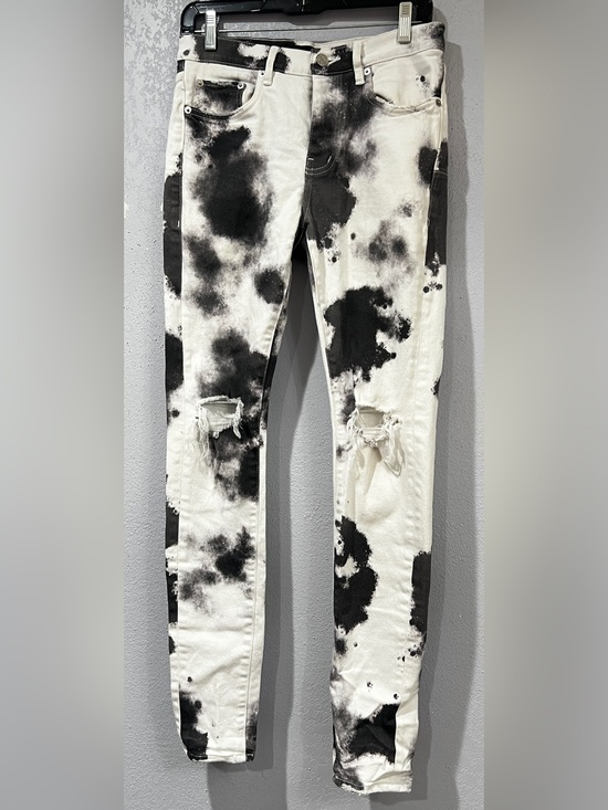 Purple Brand Other - Men’s Purple Brand P0001 Cloud Print Distressed Slim-Fit Jeans Size 28